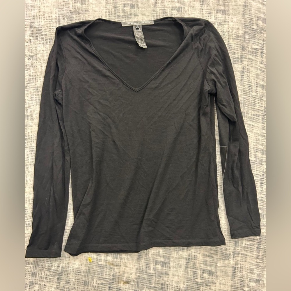 Elegant Black Long Sleeve Women's Top